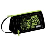 Пенал мягкий 1 отделение, 1 карман, 215*100*85 Först "Graffiti style", текстиль