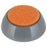 Подушка увлажняющая СТАММ, с губкой, круглая, серая