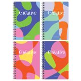 Записная книжка А6 80л. на гребне BG "Моноколор. Креатив"