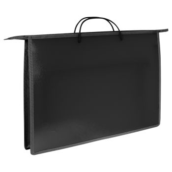 Папка для чертежей и рисунков А2 Först, черный, пластик, на молнии