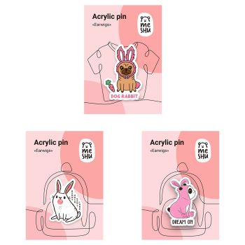 Набор акриловых значков MESHU 