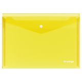 Папка-конверт на кнопке Berlingo "No Secret", А4, 200мкм, желтая