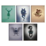 Тетрадь 60л., А5, клетка на гребне BG "Феномен"