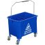 Тележка уборочная-ведро OfficeClean Professional, 2 секции, 20л, прямоугол., механич. отжим, синяя