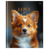 Дневник 1-11 кл. 48л. (твердый) BG "Пёсик по имени Love", глянцевая ламинация