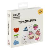 Термомозаика ТРИ СОВЫ "Сладости", набор инструментов и аксессуаров, трафареты, картонная коробка