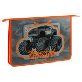 Папка для тетрадей 1 отделение, ArtSpace "Huge wheels", А4, пластик, на молнии