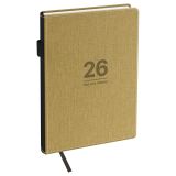 Ежедневник датированный 2026г., А5, 176л., твердый переплет, кожзам, BG "Fillsta. Warm beige", бежевый