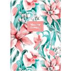 Бизнес-блокнот А5, 120л., евроформат, BG "Нежные цветы", матовая ламинация, тиснение фольгой