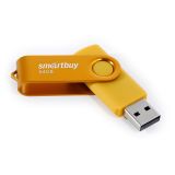 Память Smart Buy "Twist" 64GB, USB 2.0 Flash Drive, желтый Память Smart Buy "Twist" 64GB, USB 2.0 Flash Drive, желтый