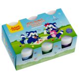 Краски пальчиковые классические Мульти-Пульти "Мои первые пальчиковые краски", 6 цветов, 210мл, для малышей, 1+, картон