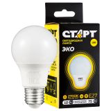 Лампа светодиодная Старт LED, серия "WS" 10W30, тип А "груша", E27, 2700К, теплый свет, 25000ч