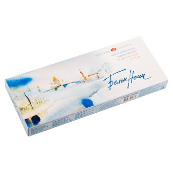 Акварель Белые ночи, художественная, 12цв., в тубах, пластиковый коррекс, картон