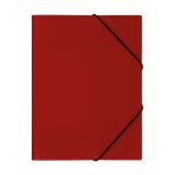 Папка на резинке СТАММ А4, 500мкм, пластик, красная