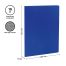 Папка с 10 вкладышами СТАММ А4, 9мм, 500мкм, пластик, синяя
