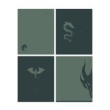 Тетрадь 48л., А5, клетка BG "Угроза", "софт тач" ламинация