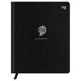 Дневник 1-11 кл. 48л. (твердый) BG "Глобус. Черный", иск. кожа, тиснение фольгой, ляссе