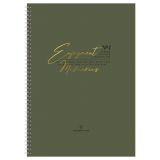 Тетрадь 80л., А4, клетка на гребне GreenwichLine "Умеренный", матовая ламинация, тиснение фольгой, 80г/м2