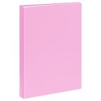 Папка с 40 вкладышами СТАММ А4, 21мм, 500мкм, пластик, пастель, розовая