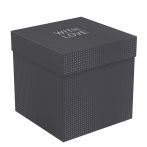 Коробка складная подарочная MESHU "Черная", (15*15*15см), выборочный лак
