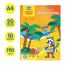 Картон цветной А4 двустор., Мульти-Пульти, 10л., 20цв., мелованный, в папке, 