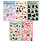 Наклейки бумажные MESHU "Cute cats", 12*21см, ассорти 10шт., европодвес