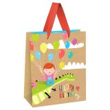 Пакет подарочный 26*32*12см MESHU "Happy Birthday. Dragon", выб. лак, крафт