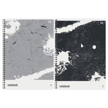 Тетрадь 96л., А4, клетка, на гребне BG 