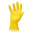 Перчатки резиновые хозяйственные OfficeClean Универсальные, разм. L, желтые, пакет с европодвесом
