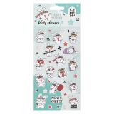 Наклейки объемные MESHU "Ninja Rabbit", 10*23см, инд. уп., европодвес