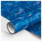 Упаковочная бумага глянц. 70*100см, MESHU "Созвездие", 90г/м2, отд. фольгой