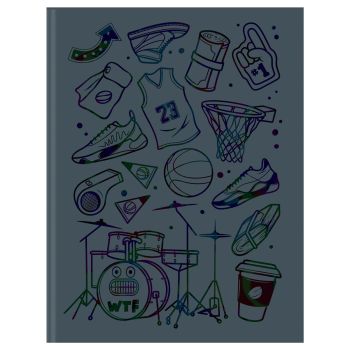 Тетрадь на кольцах А5, 80л., BG 