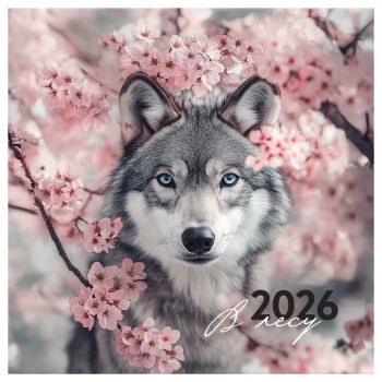 Календарь настенный перекидной на скрепке, 290*290 мм 6л. BG 