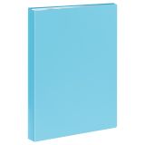 Папка с 60 вкладышами СТАММ А4, 21мм, 500мкм, пластик, пастель, голубая