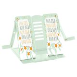 Подставка для книг СТАММ, металлическая, регулируемый угол наклона, с держателем, "Гуси"