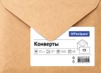 Конверт C5, OfficeSpace, 162*229мм, крафт, треугольный клапан, клеевой слой, термоусадка