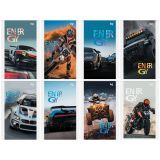 Блокнот А6 48л. на скрепке BG "Гоночные машины"