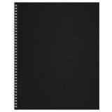 Тетрадь 96л., А4, клетка на гребне BG, бумвинил, черный