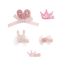 Заколки для волос MESHU, с топпером, розовые, 5шт., 4см, европодвес