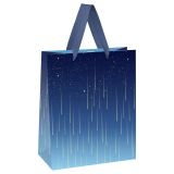 Пакет подарочный 33*42*12см MESHU "Star rain", фольга, матовая ламинация