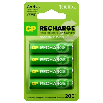 Аккумулятор GP AA (HR06) 1000mAh 4BL