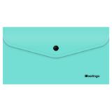 Папка-конверт на кнопке Berlingo "Instinct" С6, 200мкм, мятный