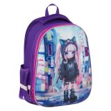 Ранец ArtSpace School Friend "City style" 39*30*18см, 2 отделения, 2 кармана, анатомическая спинка