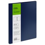 Папка c пружинным скоросшивателем СТАММ "Диагональ" А4, 17мм, 700мкм, пластик, сапфир