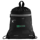 Мешок для обуви 1 отделение Berlingo "01 Design", 360*460мм, вентиляционная сеточка , светоотражающая лента, карман на молнии