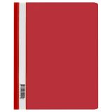 Папка-скоросшиватель пластик. СТАММ А4, 160мкм, красная с прозр. верхом