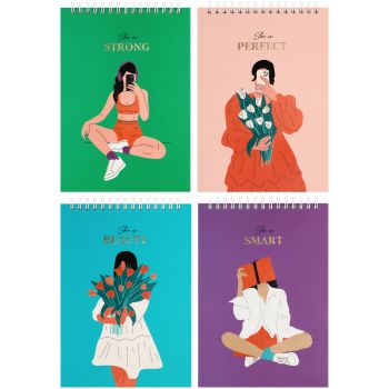 Блокнот А5 80л. на гребне BG 