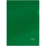 Папка-уголок СТАММ А4, 180мкм, пластик, непрозрачная, зеленая