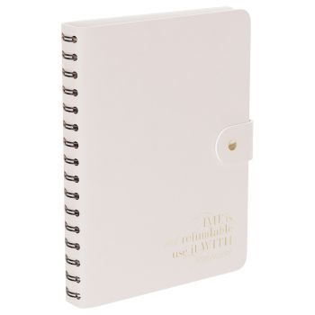 Ежедневник недатированный, А5, 136л., мягкий переплет, экокожа, BG 