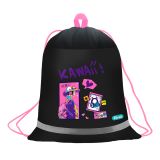 Мешок для обуви 1 отделение Först "Kawaii", 360*460мм, вентиляционная сеточка, светоотражающая полоса